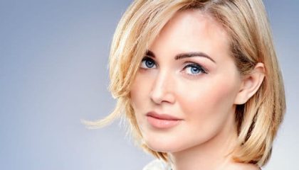 A Close Up Of A Woman