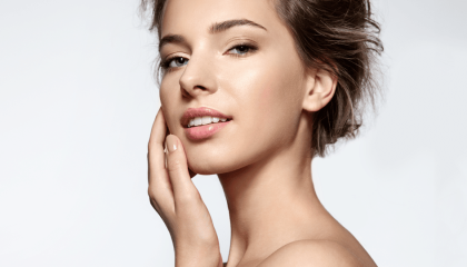 A Young Woman With Long Hair